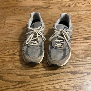 New Balance Gray Athletic Shoes with Suede and Mesh